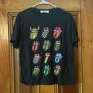 Free People Rolling Stones Graphic Tee Size S